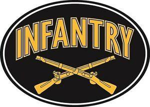 Infantry Logo - army infantry with crossed rifles logo military 5 magnet made