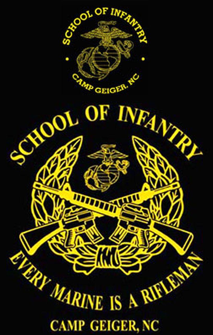 Infantry Logo - School of Infantry, Camp Geiger, NC T-shirt