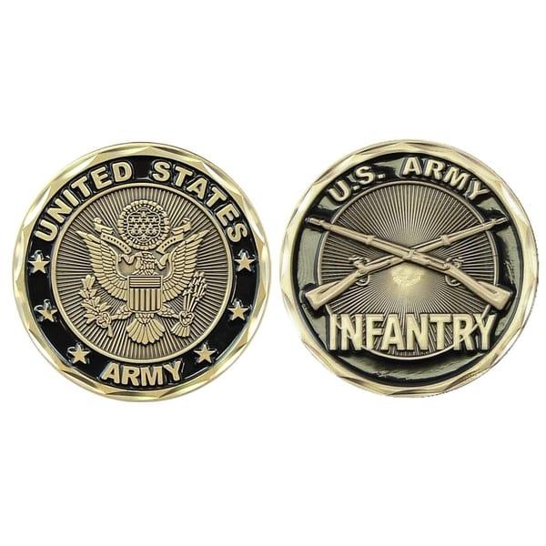 Infantry Logo - United States Army Infantry Logo Double Sided Collectible Challenge Coin