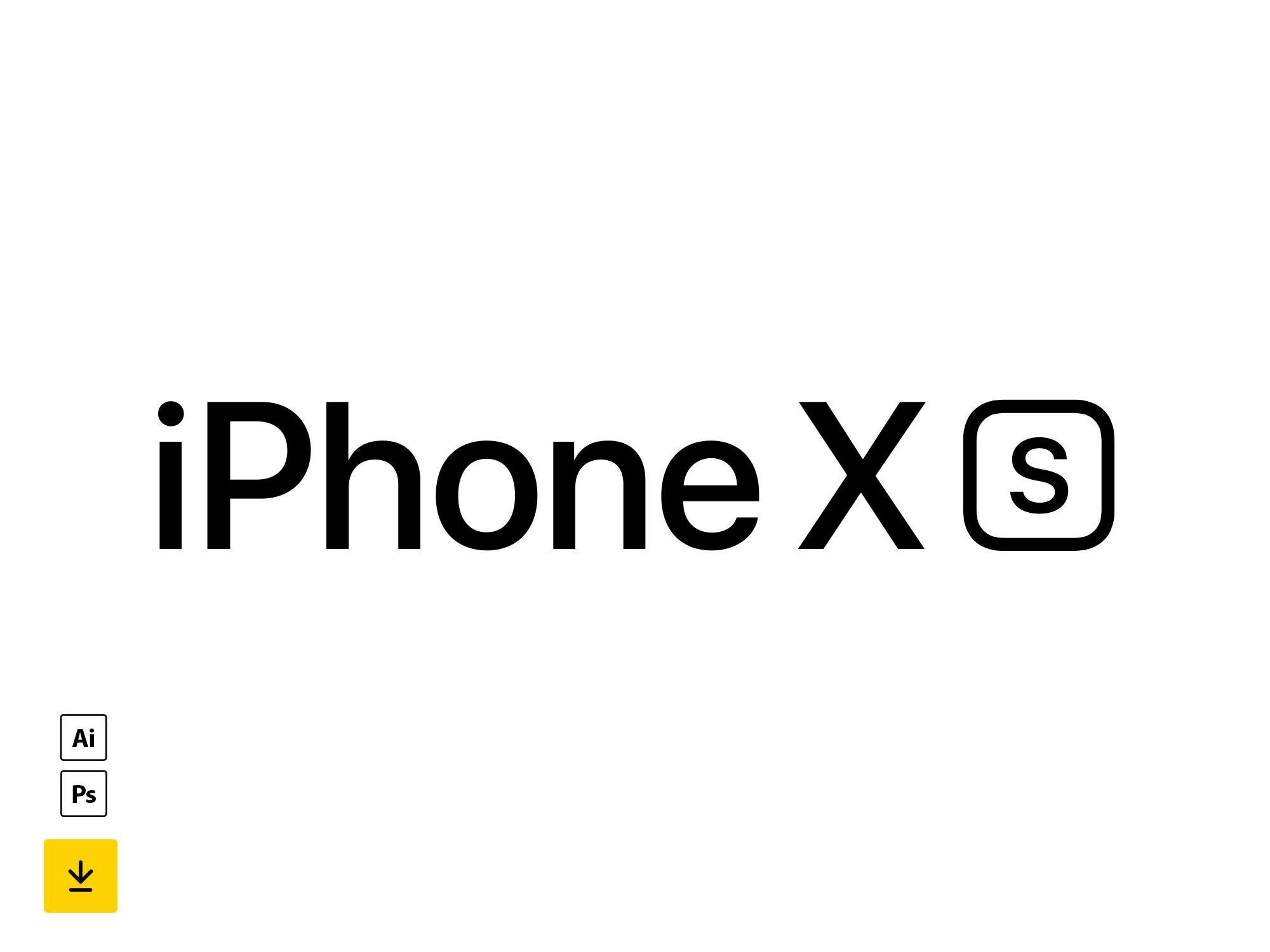 XS Logo - iPhone XS Vector Logo by Unblast on Dribbble
