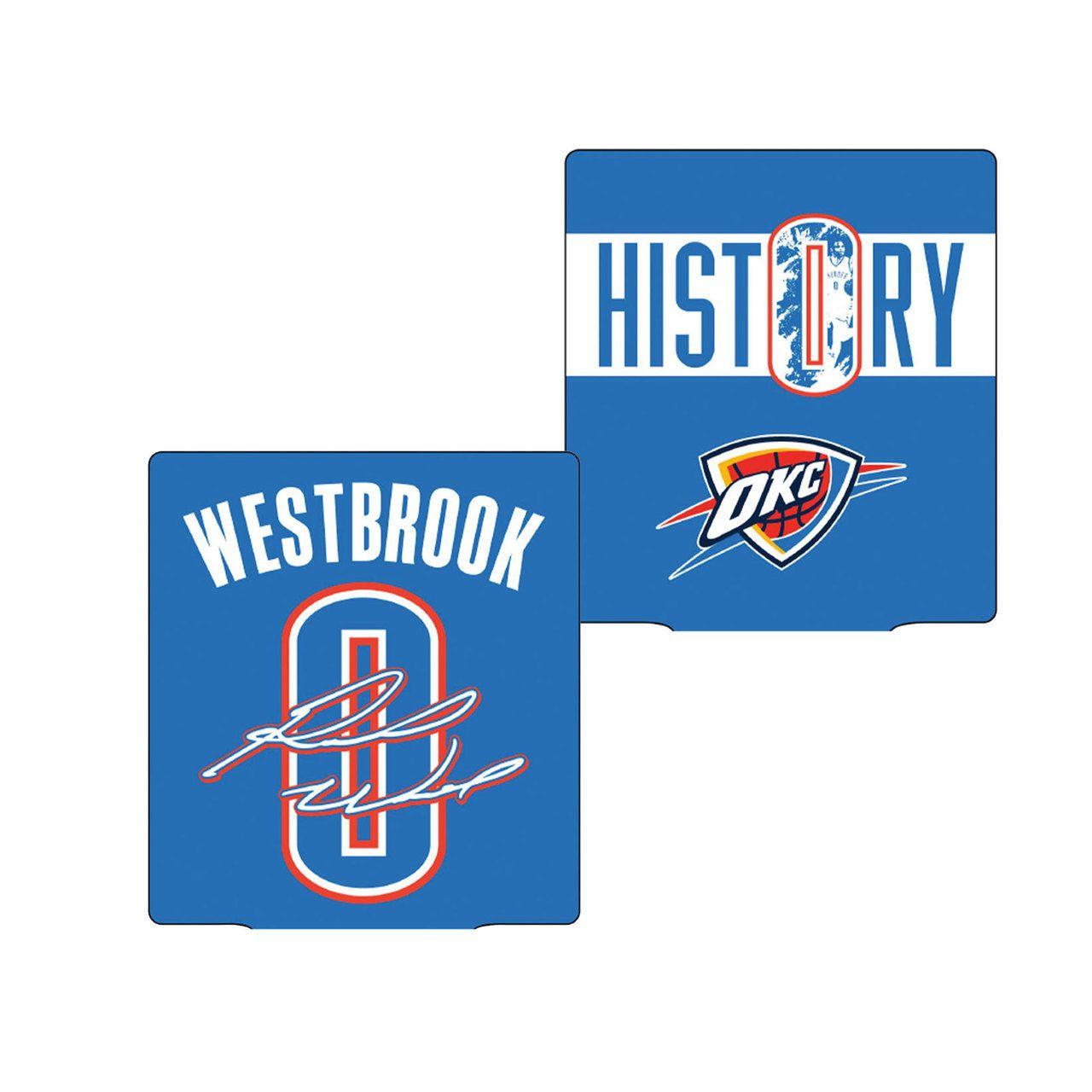 Westbrook Logo - OKLAHOMA CITY THUNDER WESTBROOK HISTORY 12oz LOGO CAN COOLER
