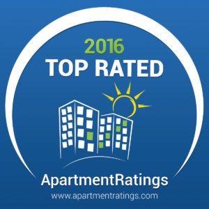 Apartmentratings.com Logo - Recognized as a 2016 Top Rated Awarded Property from ApartmentRatings