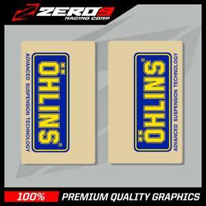 Ohlins Logo - Details about OHLINS UPPER FORK DECALS MOTOCROSS GRAPHICS MX GRAPHICS ENDURO CLEAR