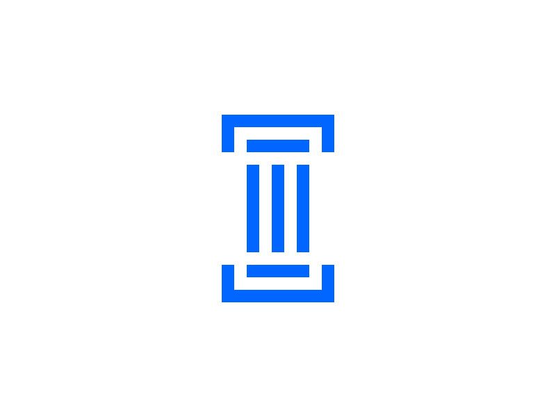 Column Logo - Letter I and Column Logo 2 by Mauro Bertolino on Dribbble