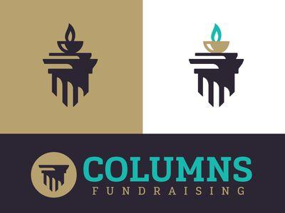 Column Logo - Columns Fundraising™ | Clean Simple Logo | Logo design, Logo ...