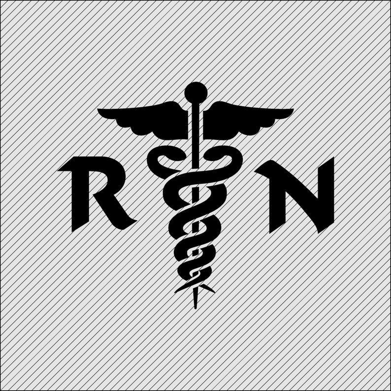 RN Logo - RN Logo Clipart Medical Student Gift svg Cricut RN Iron on Transfer Nurse  Decal SVG Vinyl Cutting svg Registered Nurse Laser Engraving