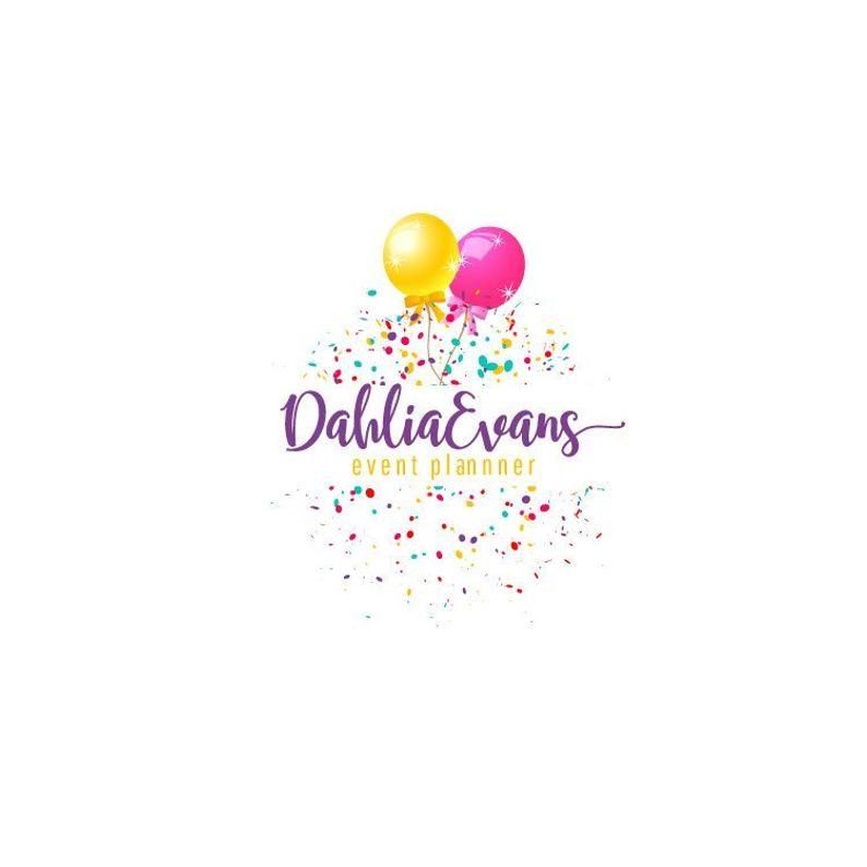 Confetti Logo - Event Planner Logo, Confetti Logo, Balloons Logo, Premade Party Planner  Logo Design Branding, Kids Party Logo, Business Logo, Custom Logos