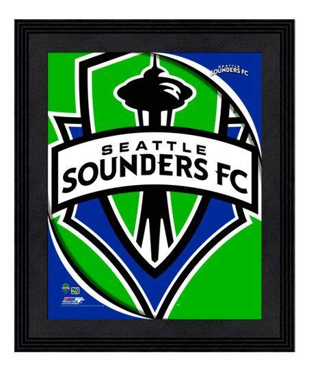 Sounders Logo - Photo File Seattle Sounders Logo Framed Print