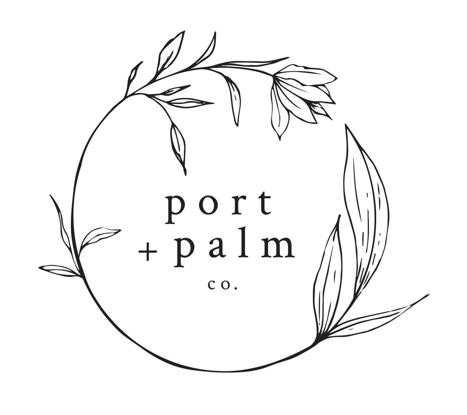 Palmco Logo - Port + Palm Co. - Floral Designer