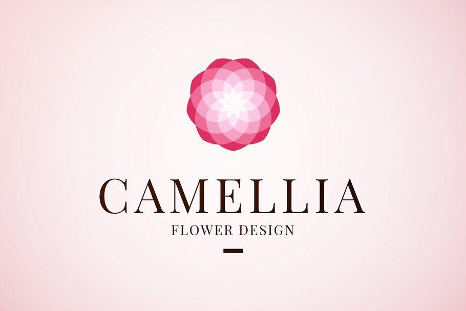 Camellia Logo - Flower Logo Camellia Logo beauty spa Logo Templates Creative Market