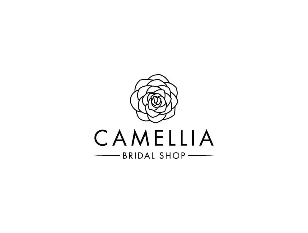 Camellia Logo - Elegant, Feminine, Wedding Dresse Logo Design for Camellia Bridal