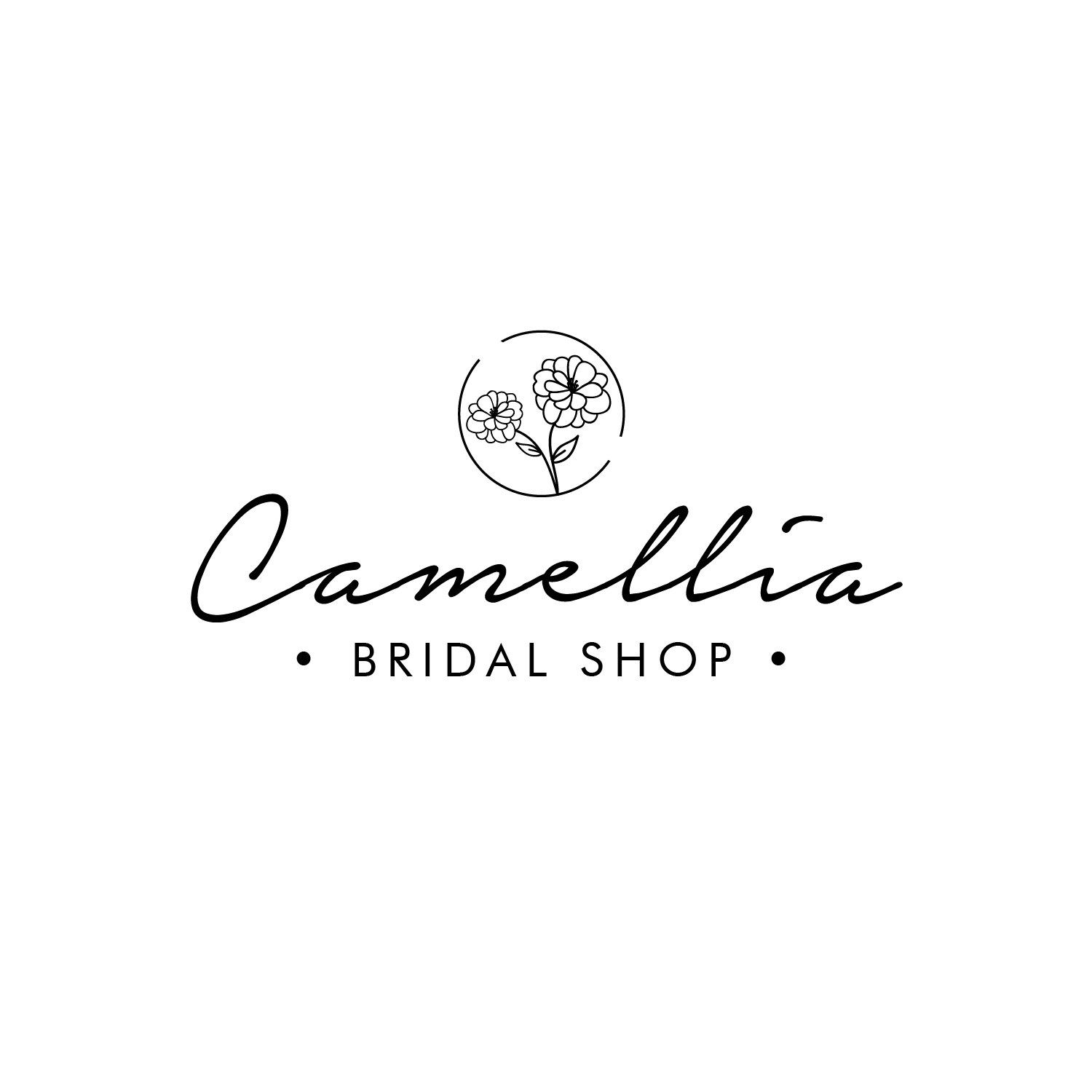 Camellia Logo - Elegant, Feminine, Wedding Dresse Logo Design for Camellia Bridal ...