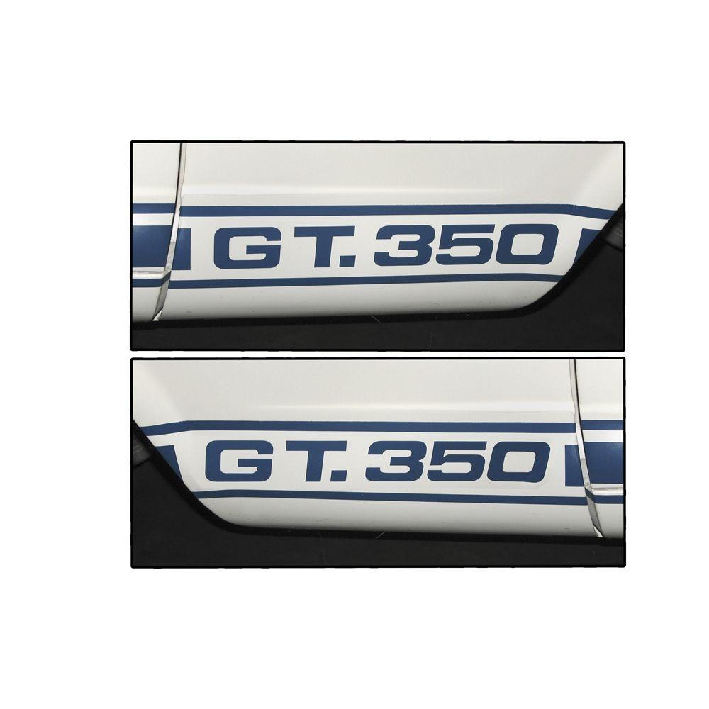 GT350 Logo - GT350 Side Logos Pair Blue 1965 Shelby Mustang. Side Stripes