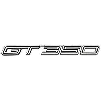 GT350 Logo - Amazon.com: 2016-2018 Mustang Shelby GT-350 Chrome & Black Exterior ...