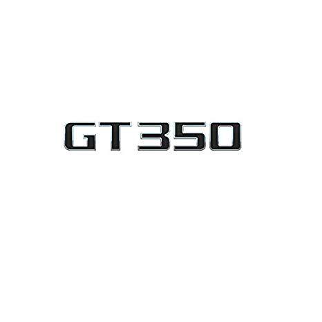 GT350 Logo - EMBLEM GT350 FOR FORD MUSTANG CHROME WITH BLACK PAINT