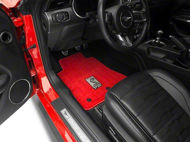 GT350 Logo - Lloyd Front & Rear Floor Mats w/ Shelby GT350 Logo - Red (15-19 All)