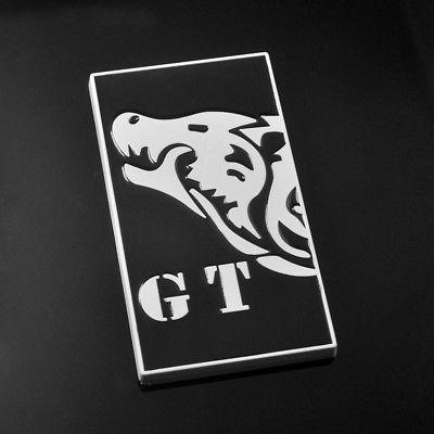 GT350 Logo - Custom GT Wolf Fender Emblem Rear Trunk Badge for Shelby Mustang GT350  Coyote | eBay