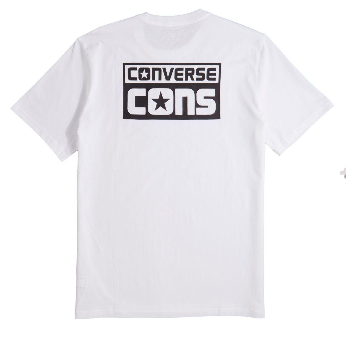 Cons Logo - Converse Cons Logo T-Shirt - White