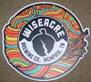 Wiseacre Logo - Details about WISEACRE Ananda Memphis Logo METAL TACKER SIGN craft beer  brewery brewing