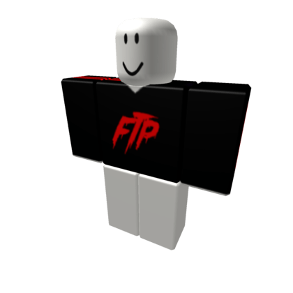 FTP Logo - FTP Hoodie Bloody Logo Black Hoodie - Roblox