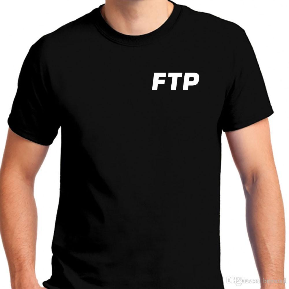 FTP Logo - FTP Logo Black T Shirt Clothing