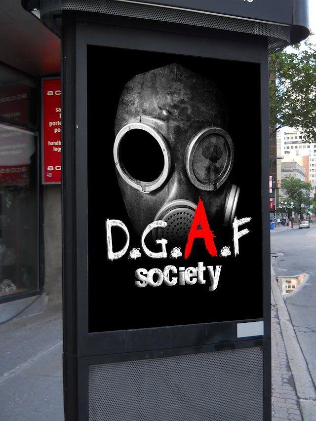 Dgaf Logo - D.G.A.F Society: Logo Design Portfolio Projects