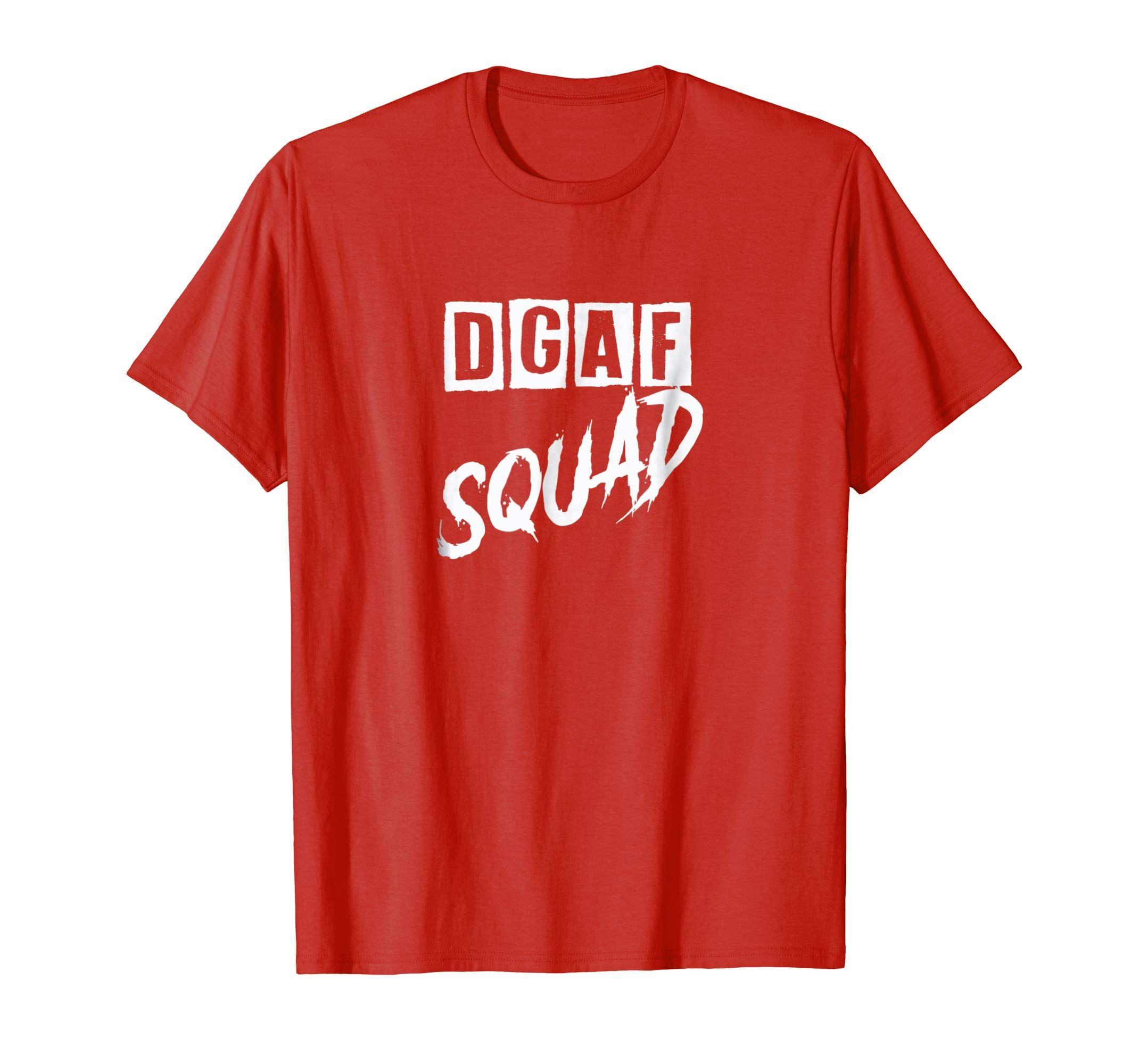 Dgaf Logo - Amazon.com: DGAF Squad T-Shirt: Clothing