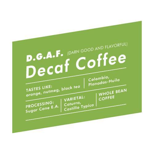 Dgaf Logo - D.G.A.F. Decaf - Colombia Huila