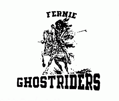 Fernie Logo - Fernie Ghostriders hockey logo from 1991-92 at Hockeydb.com