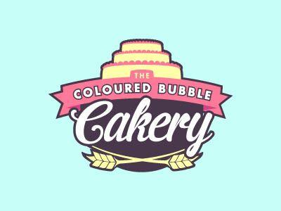 Cakery Logo - Coloured Bubble Cakery logo