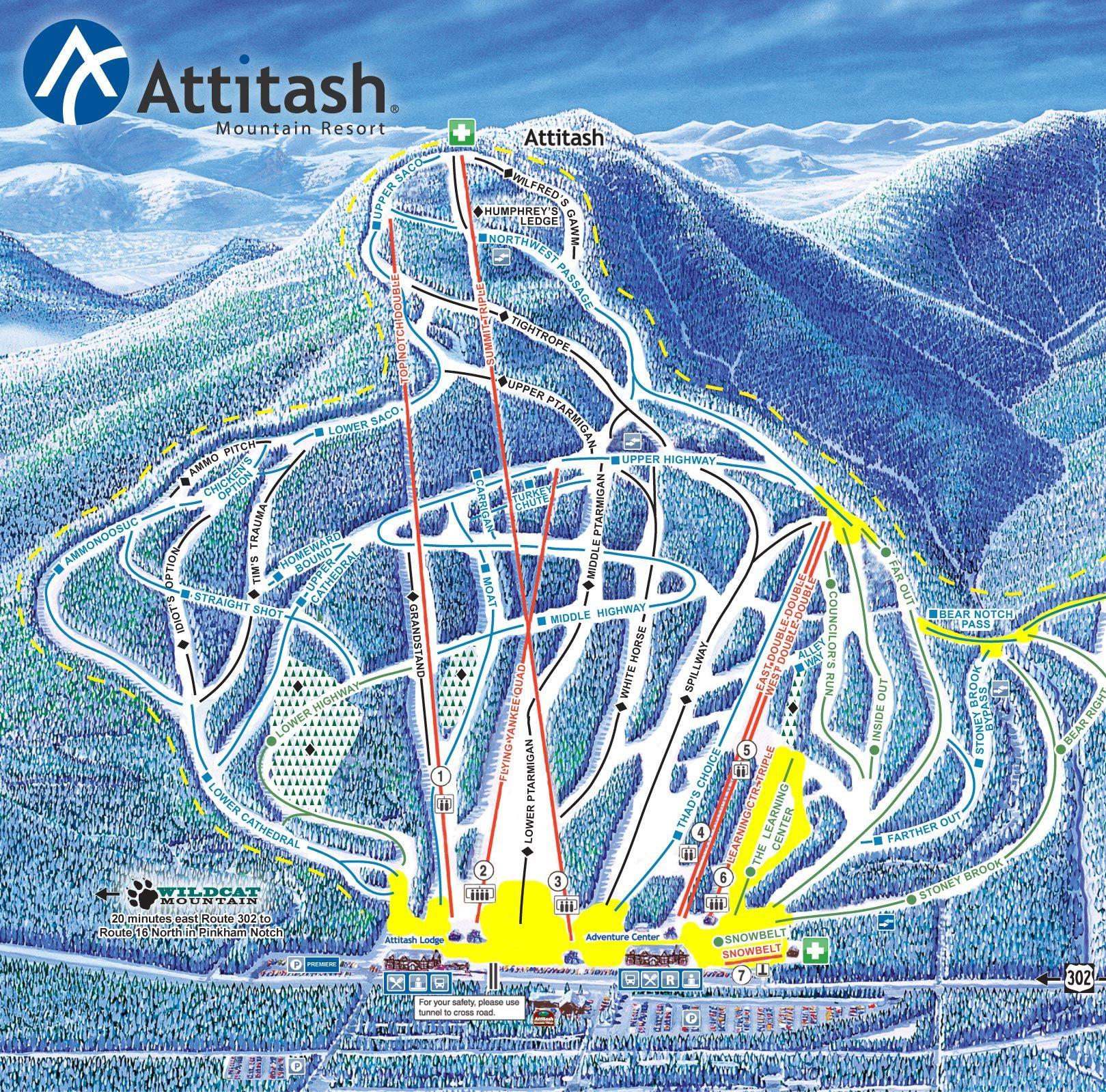 Attitash Logo - Trail Maps | Attitash Mountain Ski Area