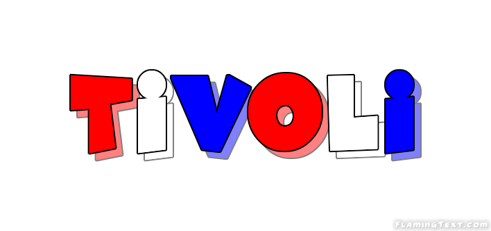 Tivoli Logo - United States of America Logo. Free Logo Design Tool from Flaming Text