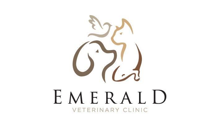 Veterinary Logo - Emerald Vet Logo | GAH/ARC/HLH | Clinic logo, Animal logo, Dog logo