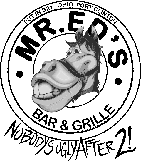 Ed's Logo - Black New Logo - Mr Ed's Bar and Grille