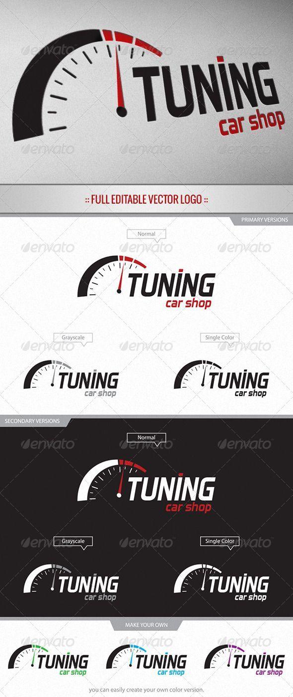 Tuning Logo - Tuning Car Shop - Logo #GraphicRiver Full editable & scalable vector ...