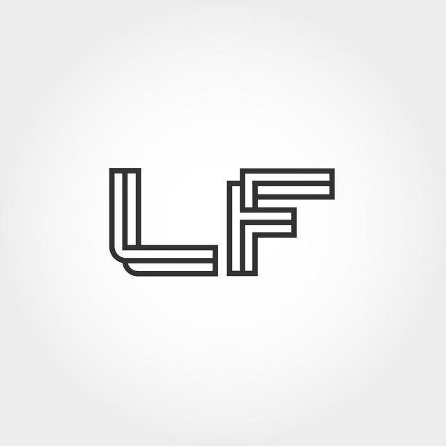 LF Logo - Initial Letter LF Logo Template Template for Free Download on Pngtree