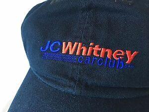 JCWhitney Logo - Details about JC Whitney Car Club Adjustable Navy Blue Baseball Cap NEW