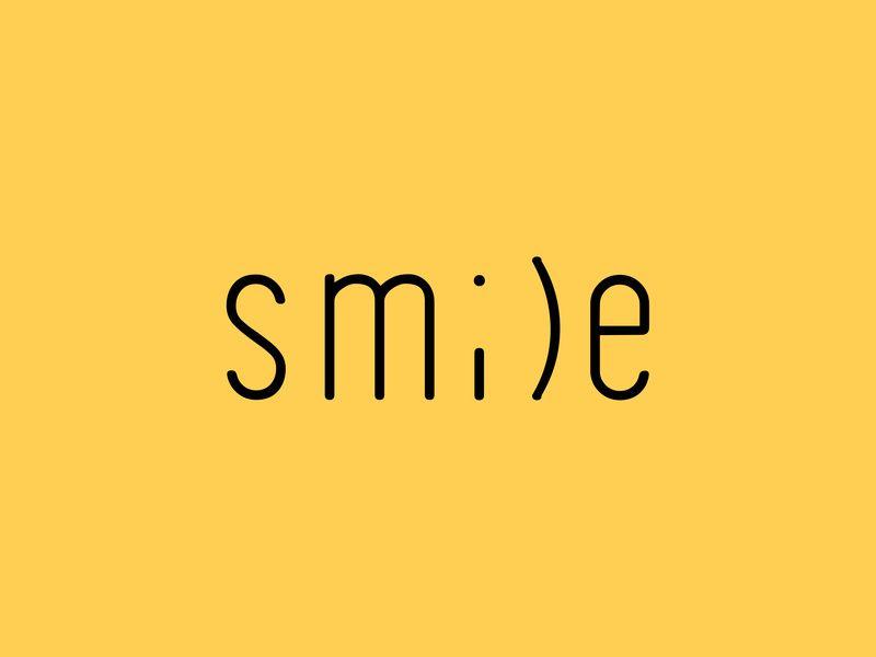 Textual Logo - Smile textual logo concept by Shashank. M on Dribbble