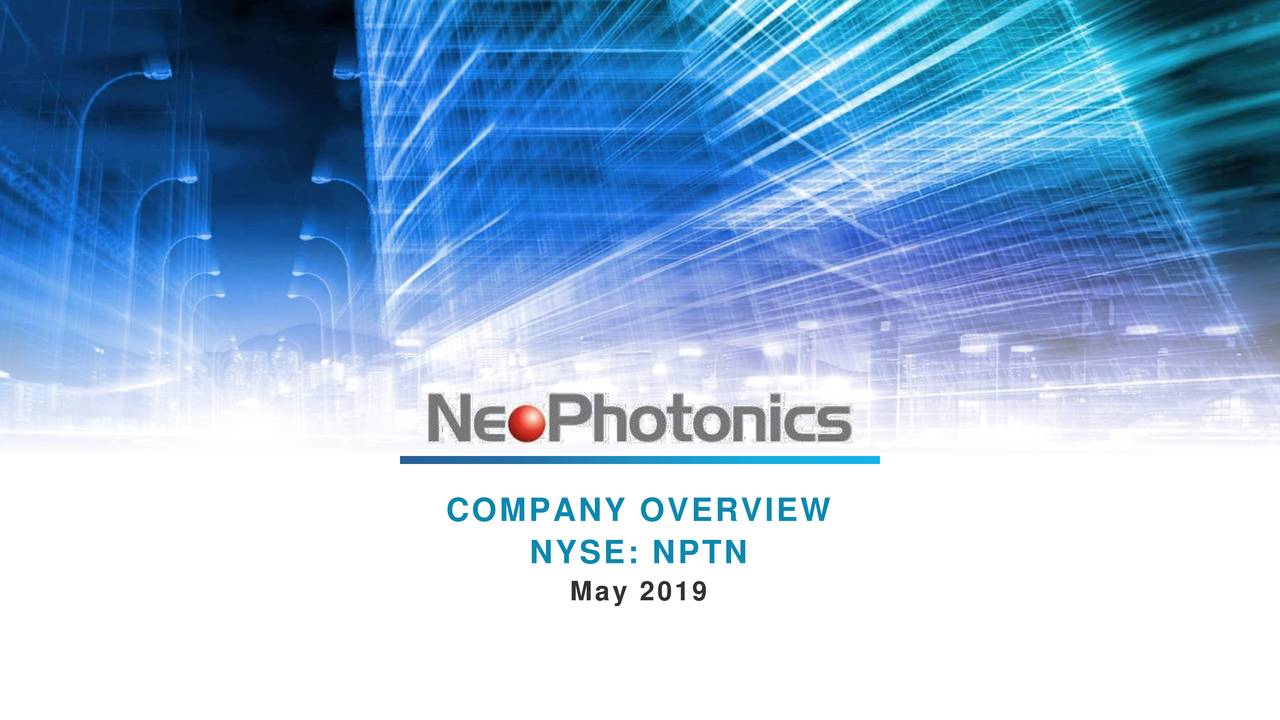 NeoPhotonics Logo - NeoPhotonics (NPTN) Investor Presentation - Slideshow - NeoPhotonics ...