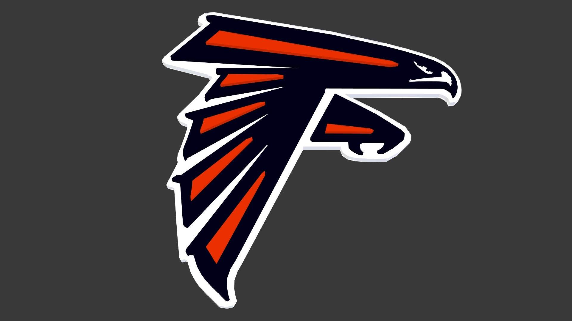 Falkons Logo - Falcons Logo 3D Model