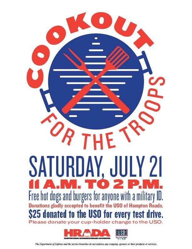 Cookout Logo - Cookout for the troops