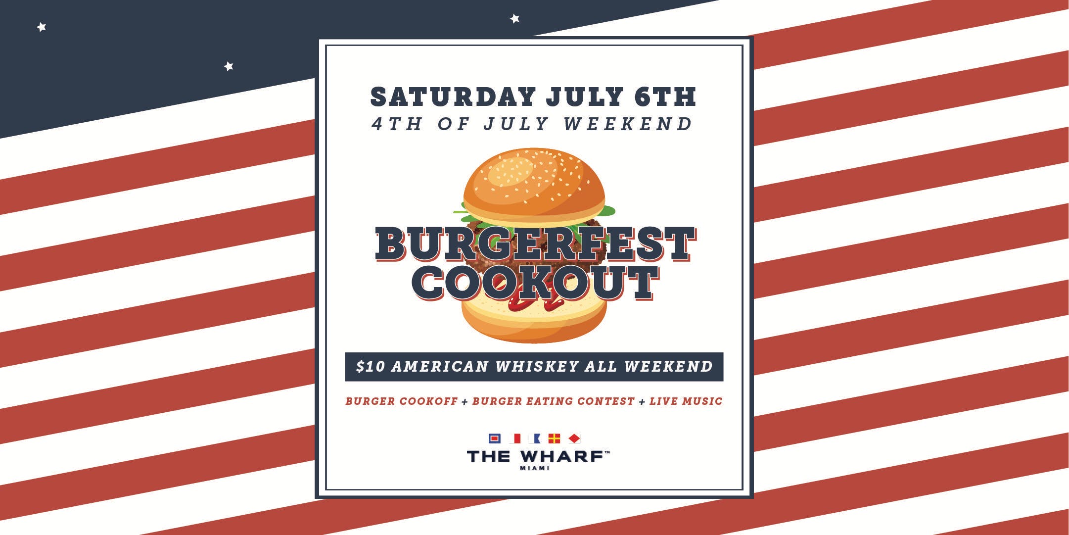Cookout Logo - Burgerfest Cookout! - '4th of July Weekend' - Wharf Miami