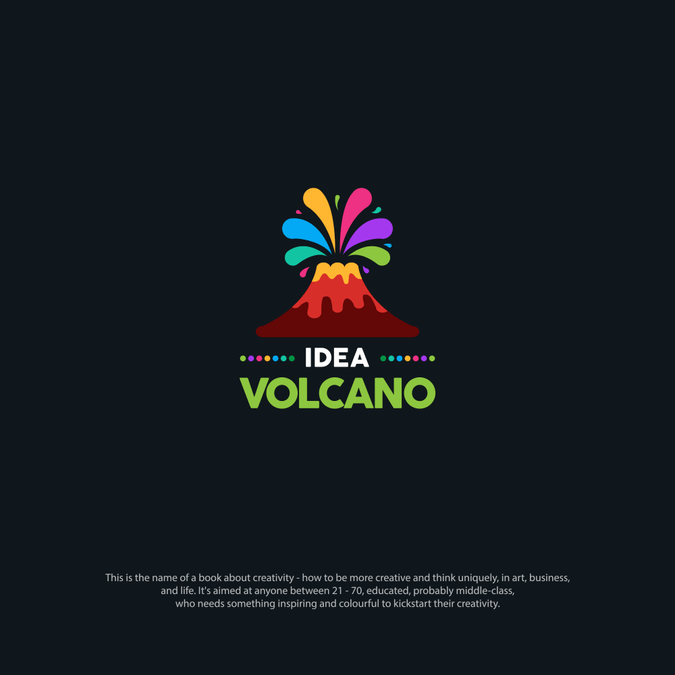 Creativity Logo - Make a colourful volcano logo for a creativity book | Logo design ...