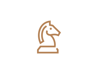 Strategy Logo - Horse / chess / strategy logo design Original:... | Животные | Chess ...