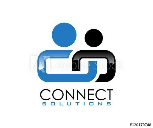 Connect Logo - Connect logo this stock vector and explore similar vectors at