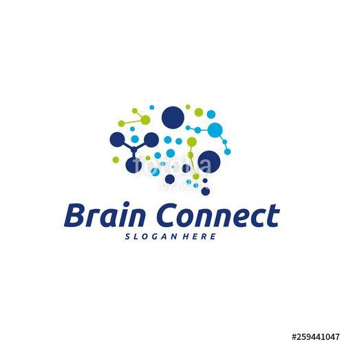 Connect Logo - Brain Connect logo designs concept vector, Brain Tech logo template ...