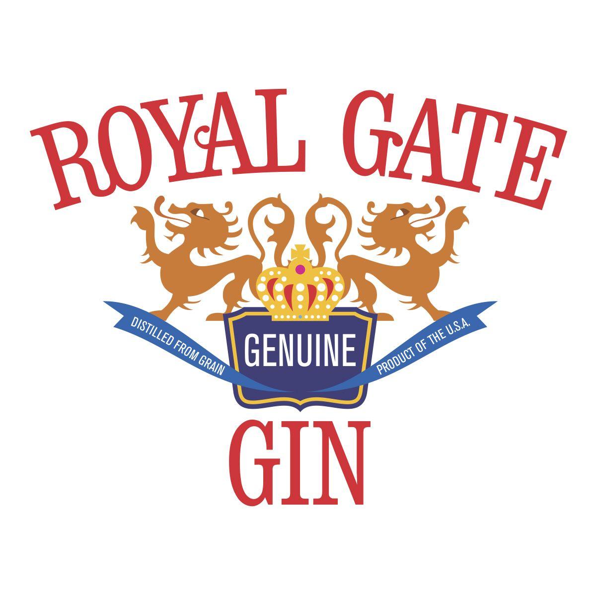 Gin Logo - Royal Gate gin logo color » Haas Brothers