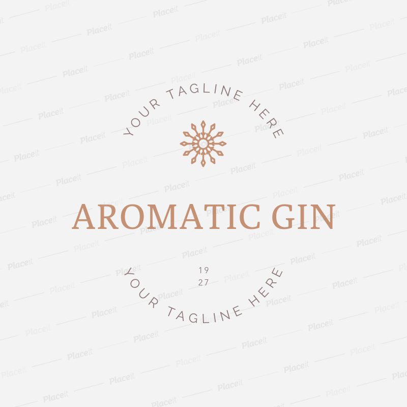 Gin Logo - Alcohol Logo Maker for Gin Brands 1207c