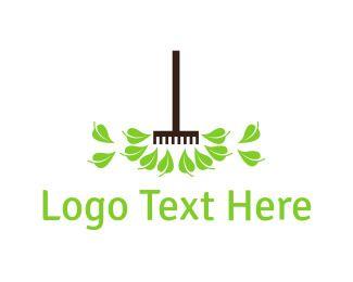 Rake Logo - Gardening Rake Logo