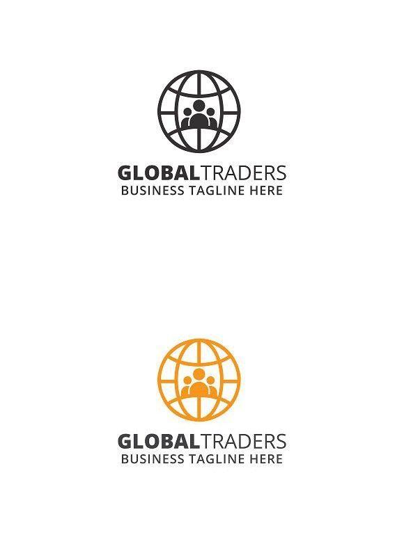 Traders Logo - Global Traders Logo Template. Businessman Design. Logo templates